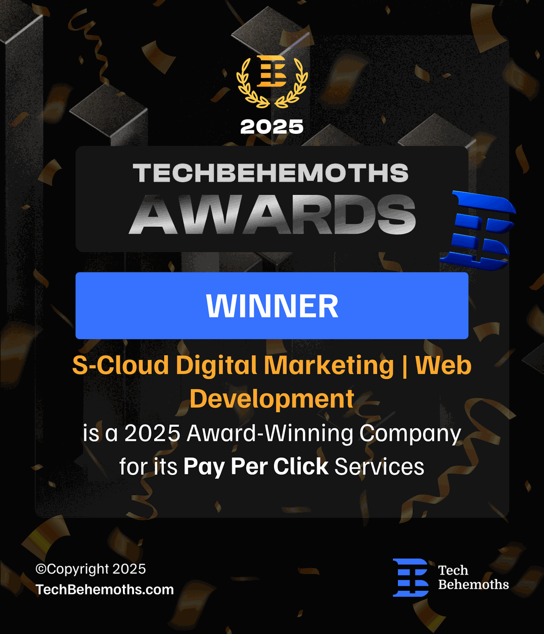 SCloud — TechBehemoths 2025 Award Winner for Pay Per Click Services