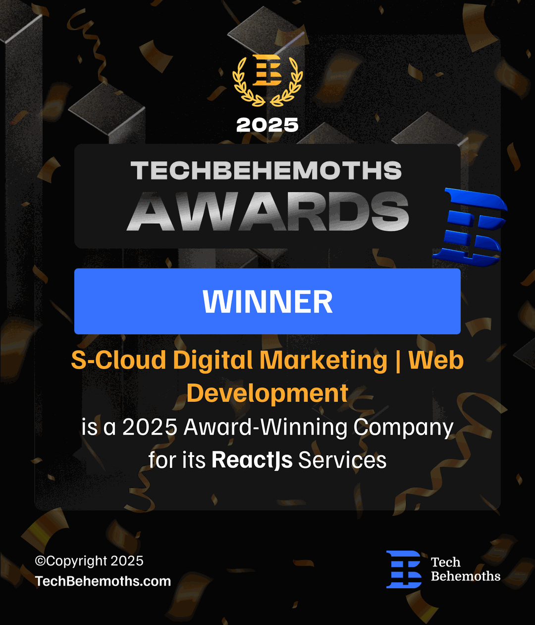 SCloud — TechBehemoths 2025 Award Winner for ReactJS Services