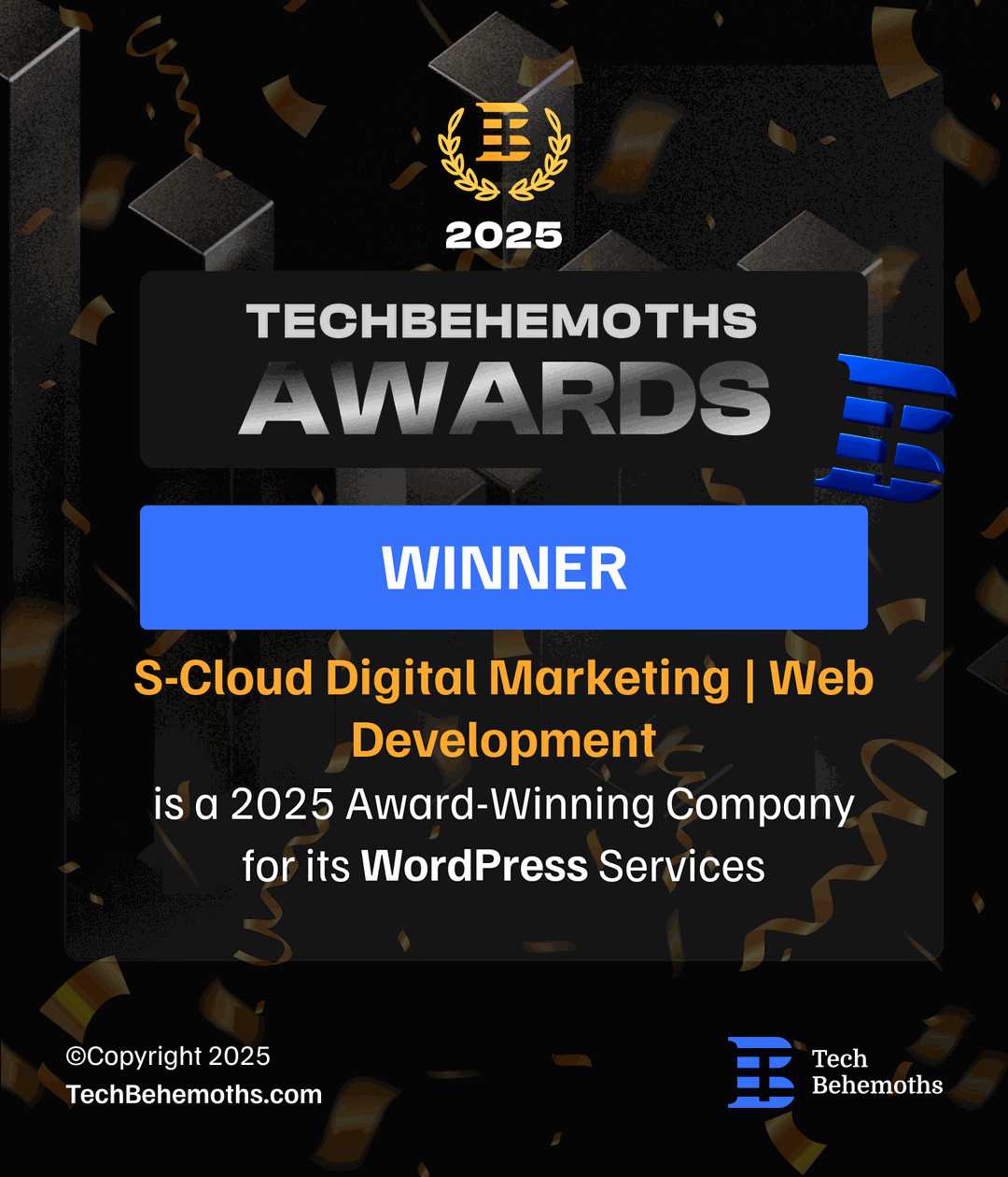 SCloud — TechBehemoths 2025 Award Winner for WordPress Services