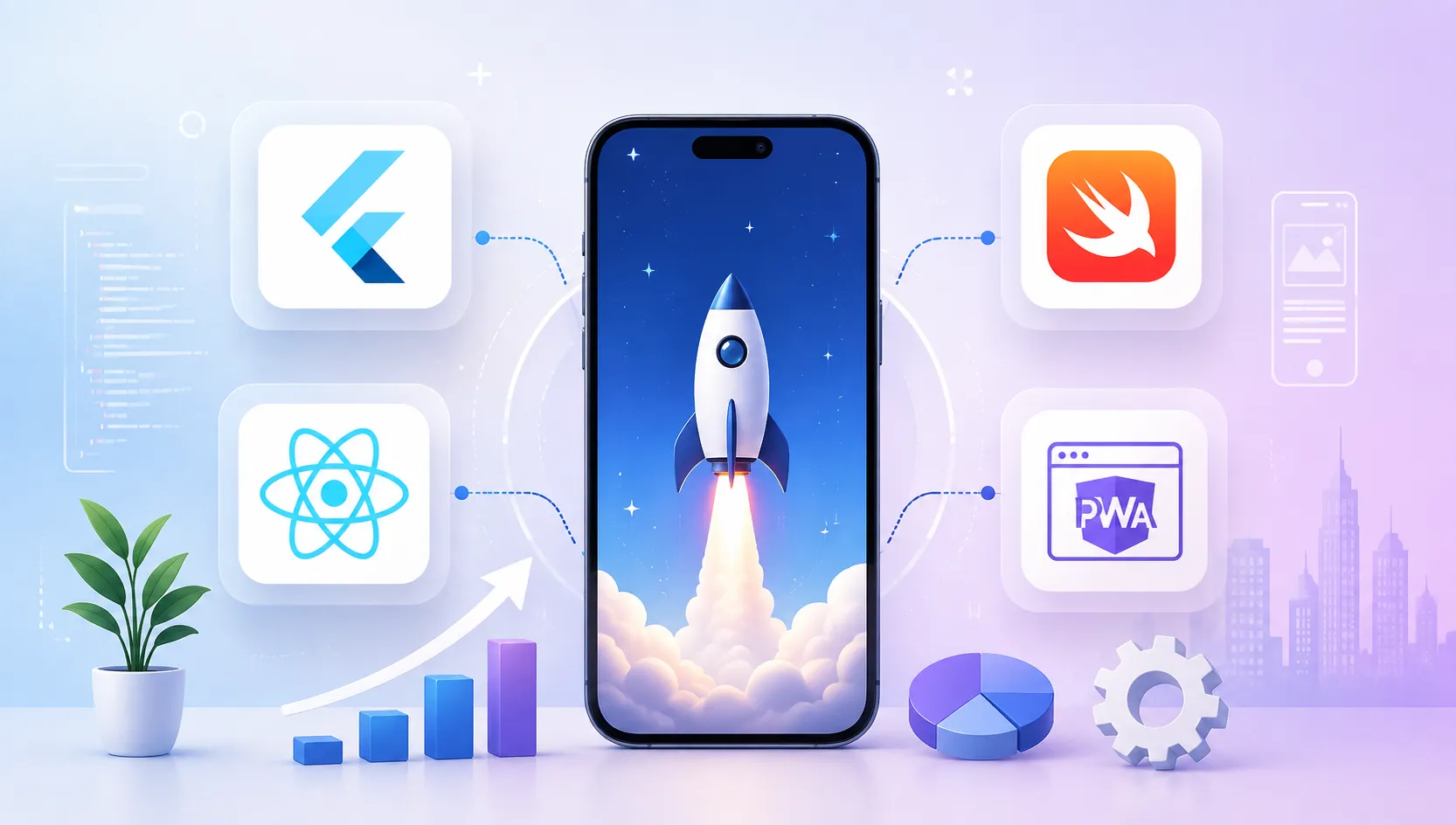Best Mobile App Framework for Startups in 2026: Flutter, React Native, Native or PWA